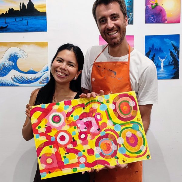 Abstracto pintar cuadro barcelona art wine arte vino PinceleaAbstracto pintar cuadro barcelona art wine arte vino pareja Pincelea