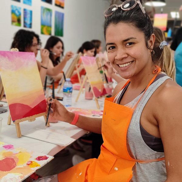 Art & Yoga actividad original pintura Barcelona