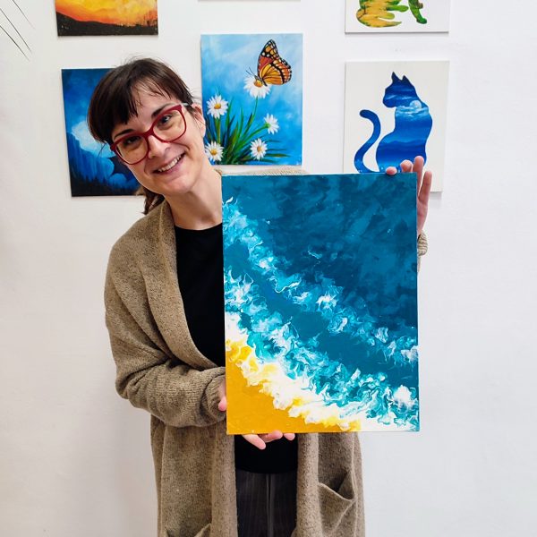 Costa Brava Pintura y vino Pouring Barcelona Pincelea