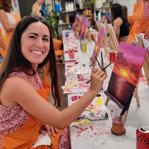 Ocaso Pincelea Art and wine Barcelona